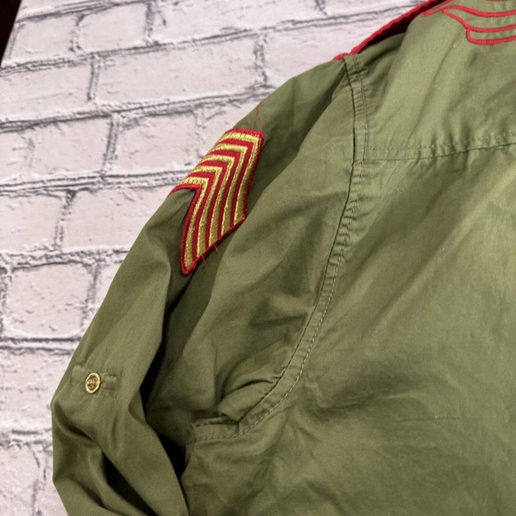 COOGI Vintage Green Cotton Mens Size XXL Casual Western Utility Dress Shirt - Picture 10 of 12